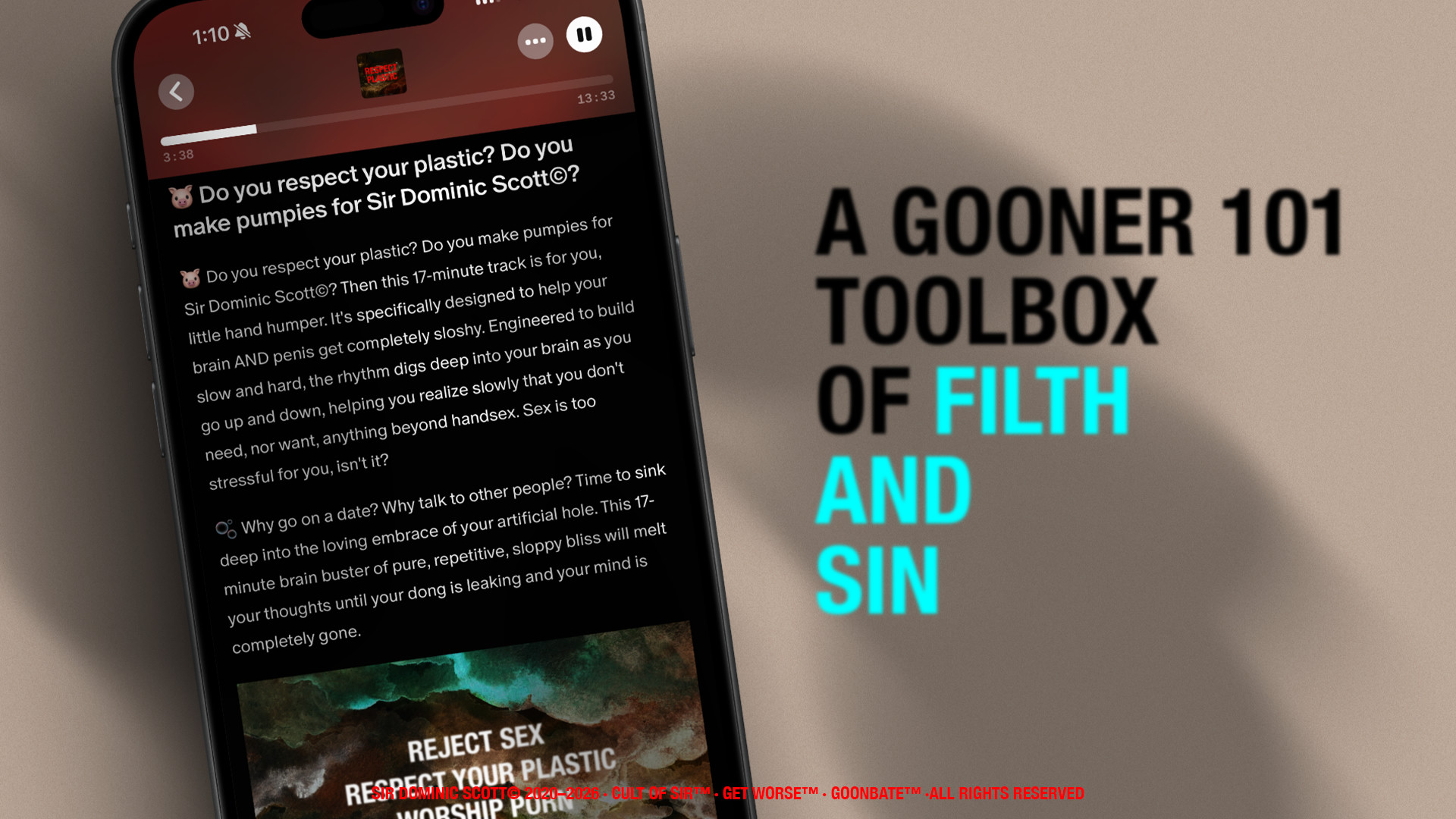 a goonbate file page &mdash; a gooner 101 toolbox of filth and sin